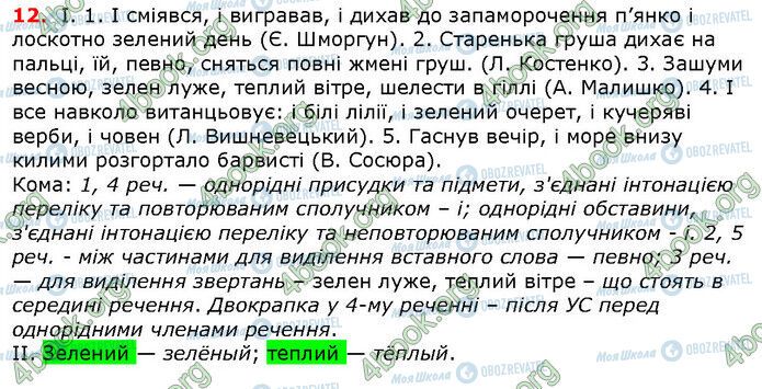 ГДЗ Українська мова 6 клас сторінка 12